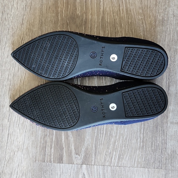 Rothy’s The Point in Midnight Metallic Size 6 - Picture 2 of 7